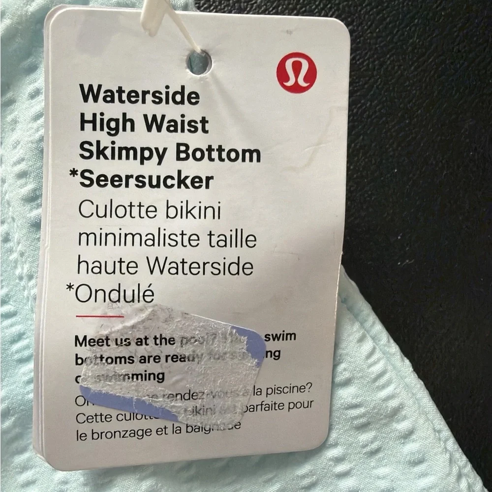 Lululemon High-Waist Light Blue Bikini Bottoms - Picture 3 of 4